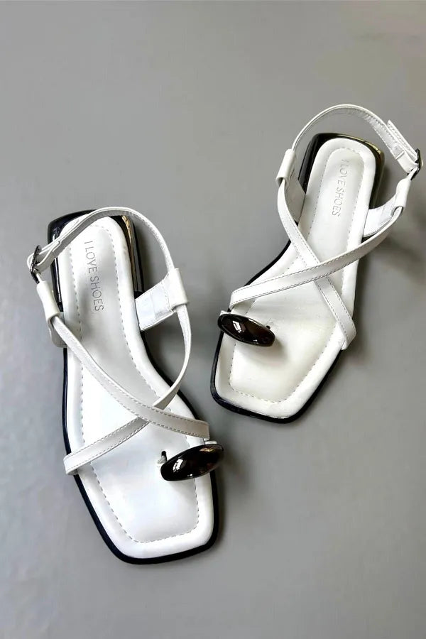 Metal Embellish Sandal