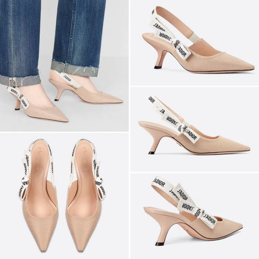 JA'DIOR Sling Back Pumps - Kitten Heel