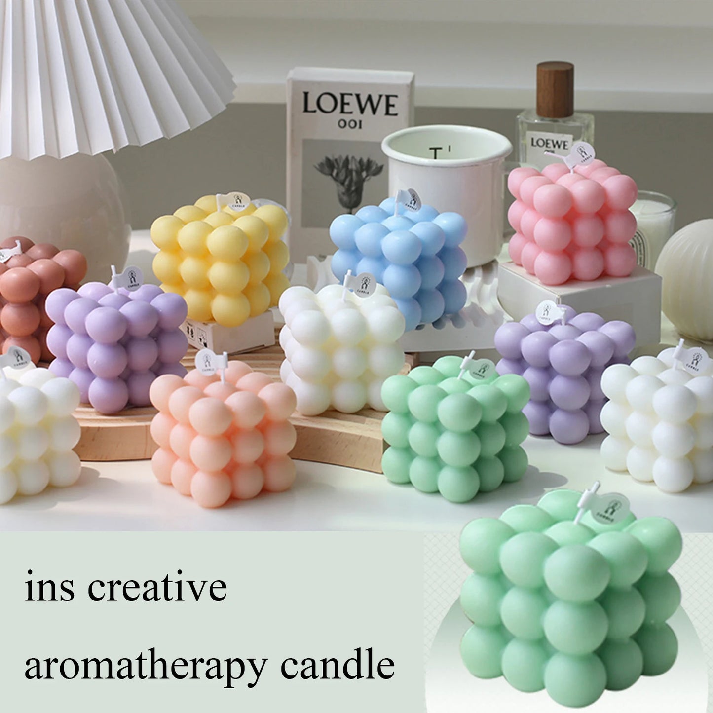 Bubble Cube Scented Candle