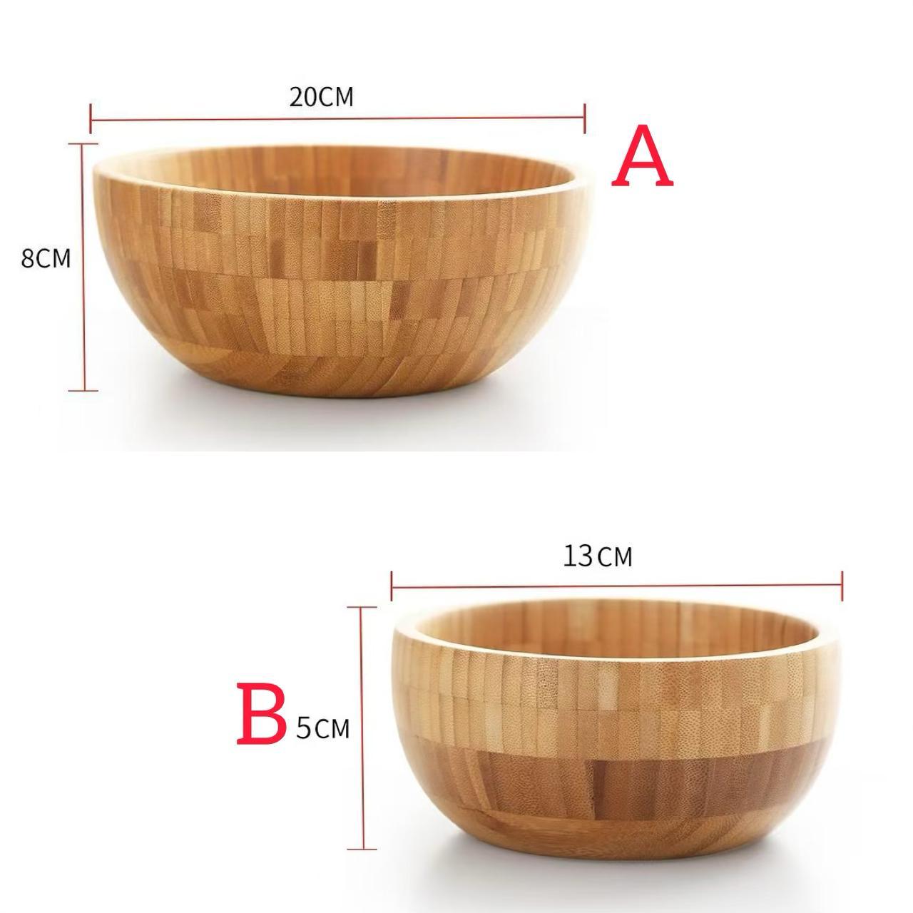 Large Bamboo mixing bowls