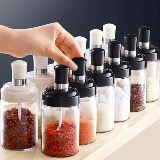 10pc Spice jar set with spoon