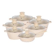 10pc Marble cooking pots