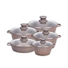 10pc Marble cooking pots