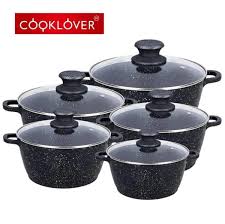 10pc Marble cooking pots